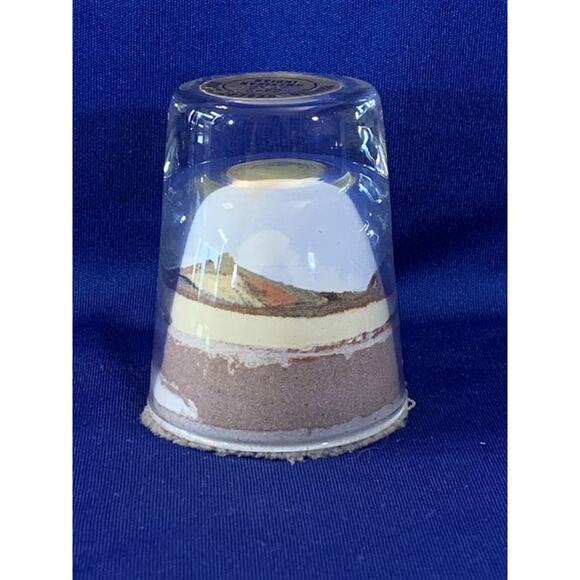 Vintage Painted Desert Sand Art Inside Shot Glass Native Art - Picture 3 of 7